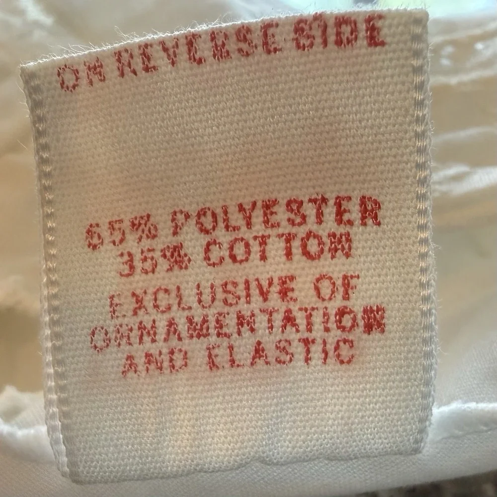 VTG 60s MCM Her Majesty Cotton Eyelet Full Slip Girl Sz 9/10 Adjust Straps USA